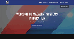 Desktop Screenshot of macalent.com